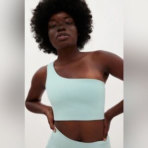 Girlfriend Collective Bianca One Shoulder Bra